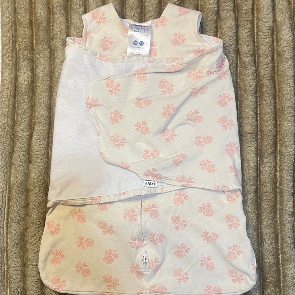 Halo Peach Floral Sleep Sack